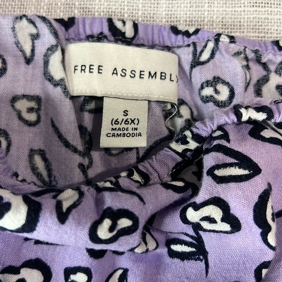 SET OF 3 GIRLS SUMMER CINCHED WAIST FLUTTER SLEEVE TOPS - Picture 6 of 9